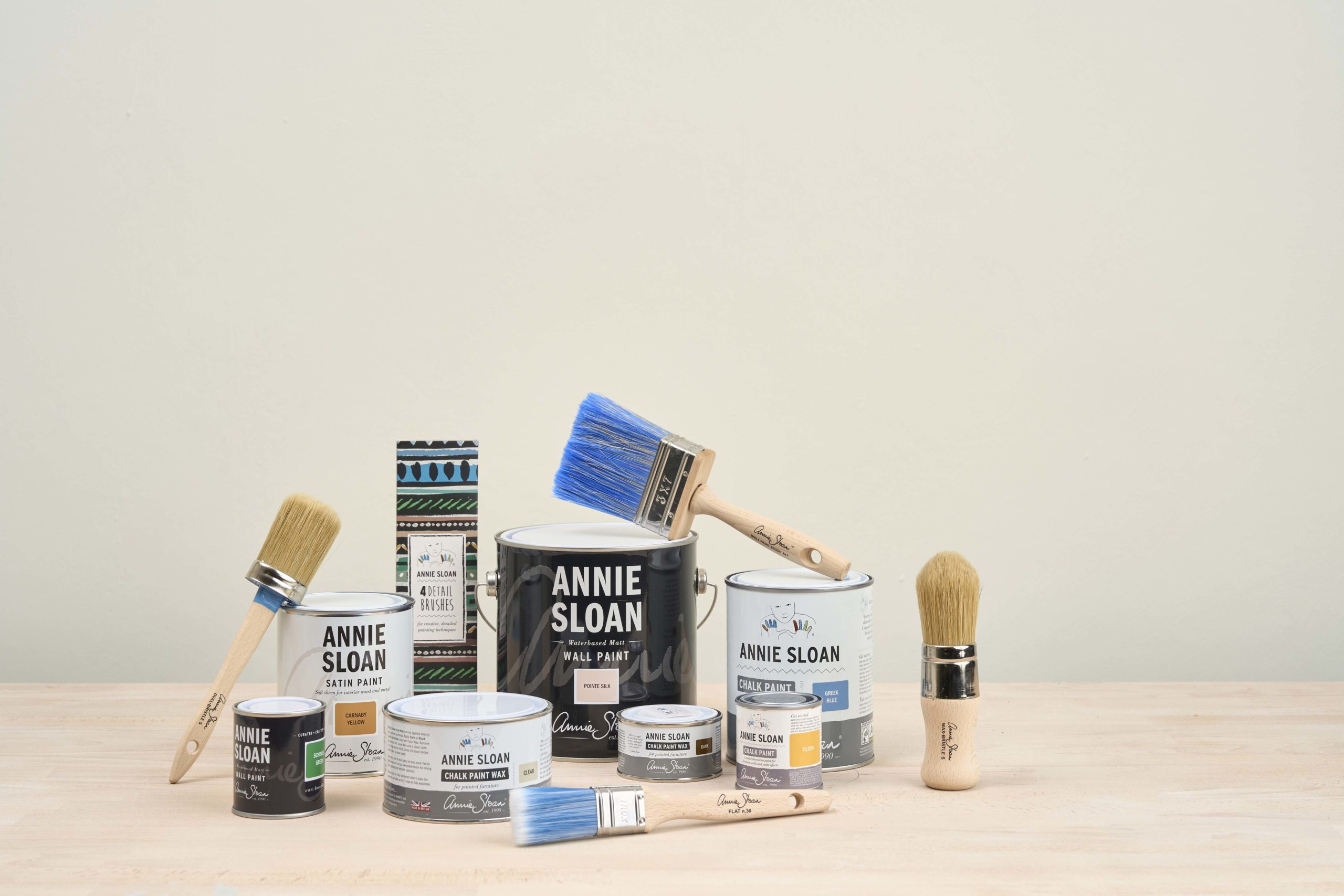  Chalk Style Paint + Paint Brush Bundle - for Furniture